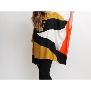 SYLCA Hand Painted Art-to-Wear Sahara Desert Caftan | S/M